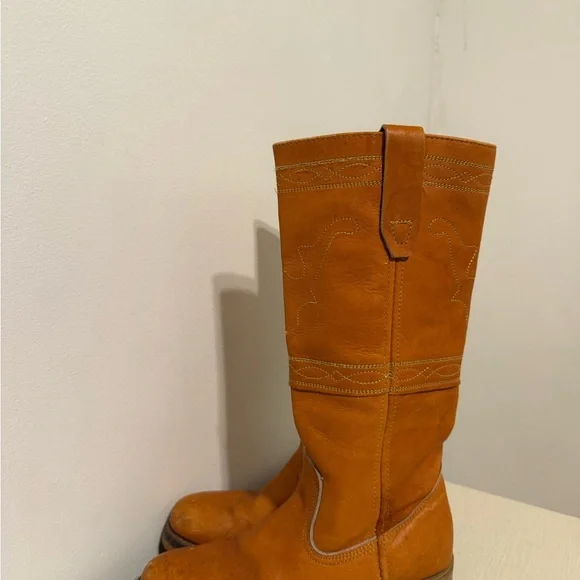 Vintage Texas Longhorn Royalette Campus Boots Size 6 1/2M - Picture 3 of 6